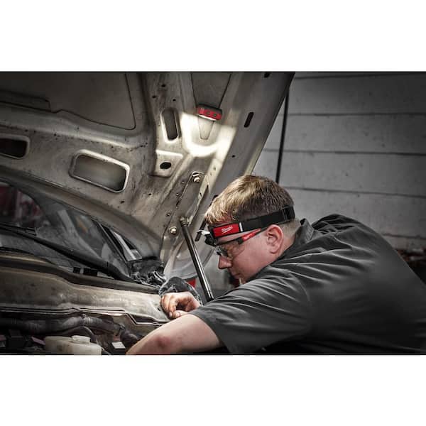 Milwaukee - 450 Lumens Internal Rechargeable Magnetic Headlamp and Task Light