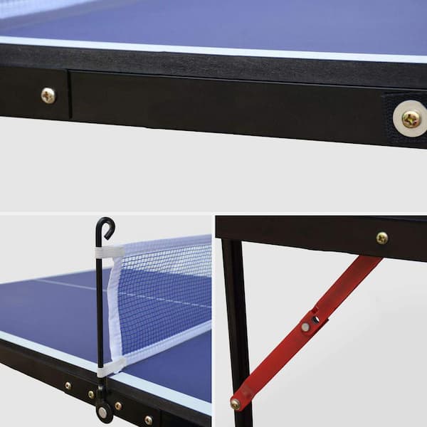 Ping-Pong Elite II Table Foldable Regulation Size Tennis Table W/ Caster  Wheels, 1-inch , Indoor