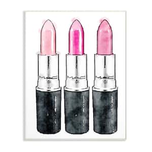 10 in. x 15 in. "Three Pink Lipsticks" by Amanda Greenwood Printed Wood Wall Art