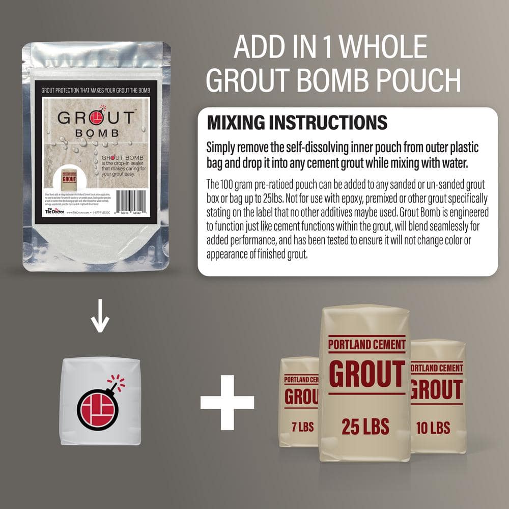 Grout Bomb Waterproof Penetrating Powder Sealer