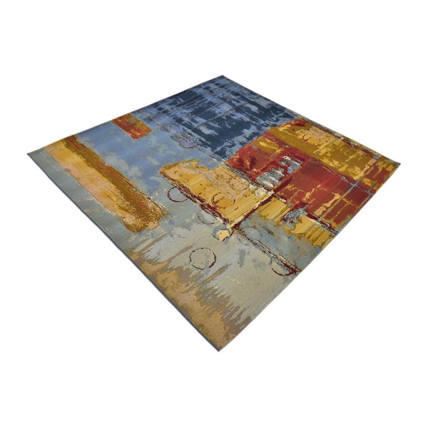 Outdoor Baja Multi 6' 0 x 6' 0 Square Rug