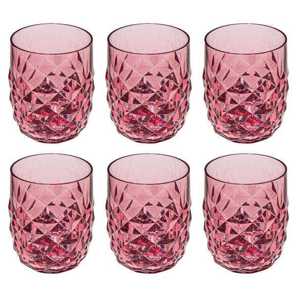 Diamond Cut 15 oz. Contemporary Dishwasher Safe Wine Glass Set (Set of 6)