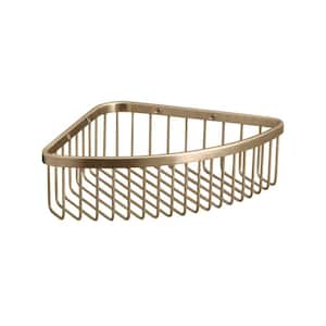 Large Shower Caddy in Vibrant Brushed Bronze