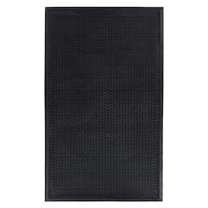 Ottomanson Easy clean, Waterproof Non-Slip Indoor/Outdoor Rubber Doormat,  Black & Reviews