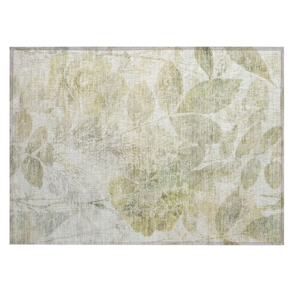 Chantille Machine Washable Indoor/Outdoor Abstract ACN2890 Sage 3 ft. x 4 ft. Area Rug