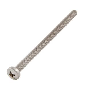 M5-0.8x80mm Stainless Steel Pan Head Phillips Drive Machine Screw 2-Pieces