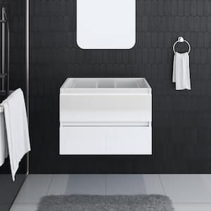 Salt 30 in. W x 18 in. D Bath Vanity Cabinet Only in Glossy White