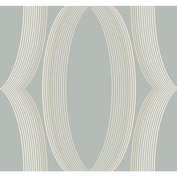 Candice Olson Progression Ogee Light Blue Wallpaper