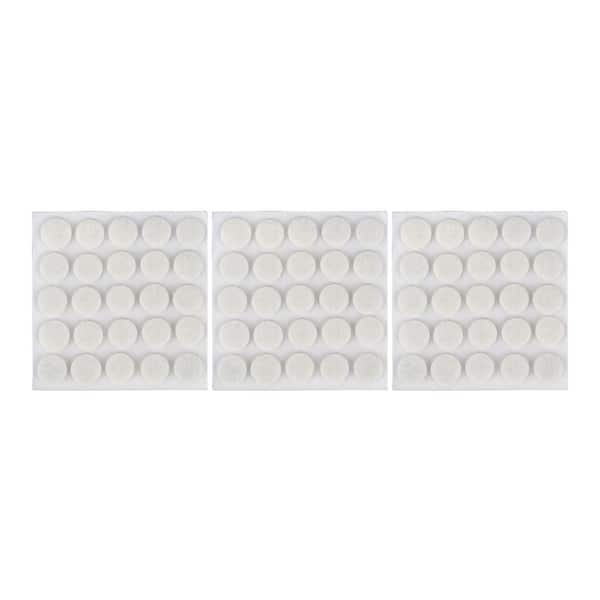 Felt Pads Small Felt Bumpers Dots 38 Diameter 100pcs Felt Pads for Cabinets 110 Height Self Adhesive Gray