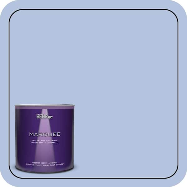 BEHR MARQUEE 1 qt. #600C-3 Periwinkle Bud Eggshell Enamel Interior Paint & Primer