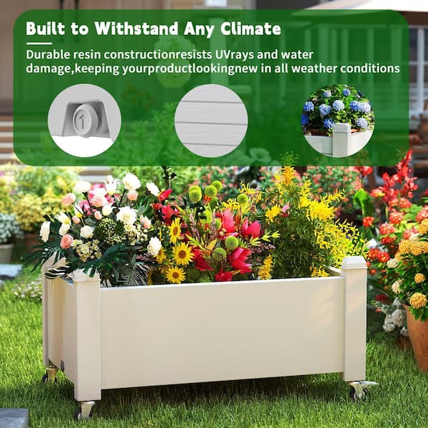 Yardgrace Horticultural Resin Plant Rack, Large-Capacity w