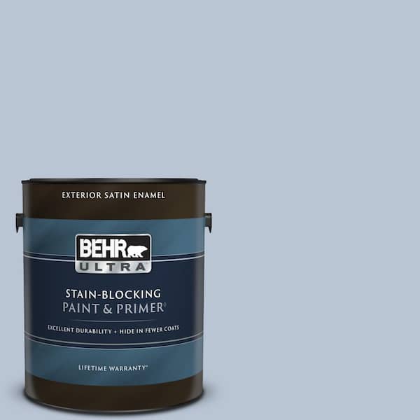 BEHR ULTRA 1 gal. #590E-3 Hyacinth Tint Satin Enamel Exterior Paint & Primer