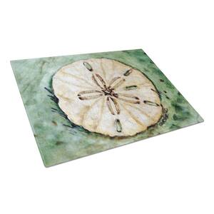 Sending Sand Dollars Back to Sea Tempered Glass Large Cutting Board