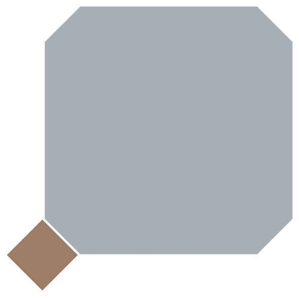 Vaudeville Octagon Humo with Taco Marron 8 in. x 8 in. Porcelain Floor and Wall Take Home Tile Sample price history on PriceWatchPro