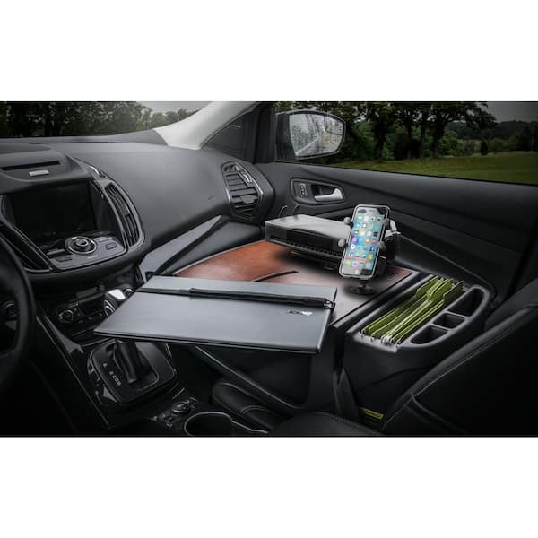 AutoExec Roadmaster Car Desk with X-Grip Phone Mount - Black