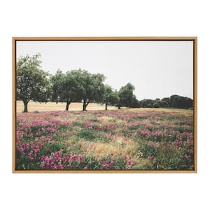 Floral Garden 3-Piece Floating Frame Canvas Floral Nature Art Print 24 in.  x 48 in. kc4541a - The Home Depot