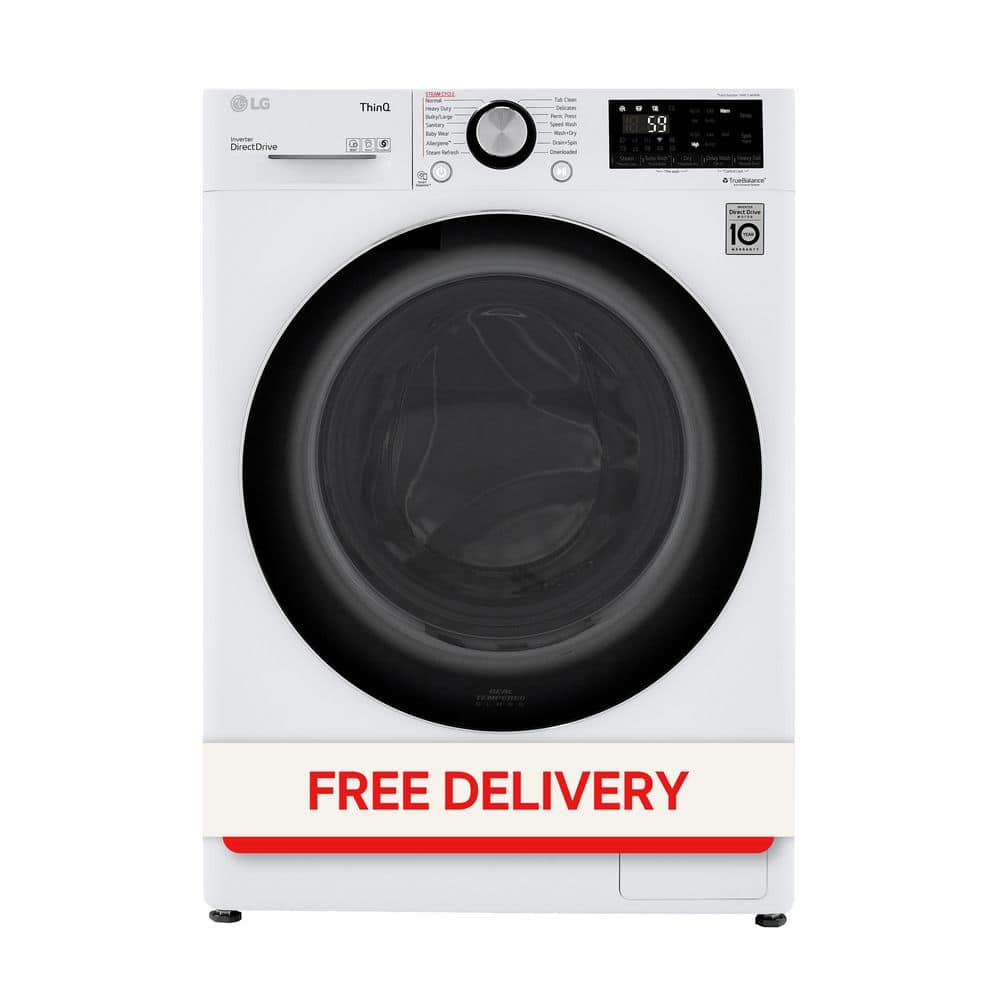 LG 24 Inch White Smart All-In-One Washer Dryer Combo