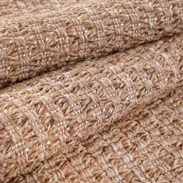 Washable Jute Rug 6x9 — Natural Color Indoor/Outdoor Area Rug For Farmhouse Style