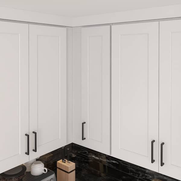 27 in. W x 12 in. D x 36 in. H Ready to Assemble Wall Kitchen Cabinet in White