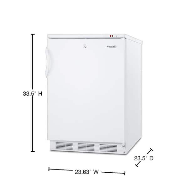 Summit Medical 24 in. 3.2 cu. ft. Upright Compact Freezer with