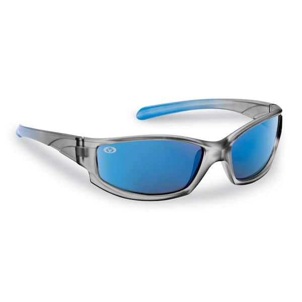 Flying Fisherman Buoy Jr Angler Polarized Sunglasses Gray Blue