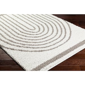 Birmingham Cream/Gray 5 ft. x 7 ft. Geometric Indoor Area Rug