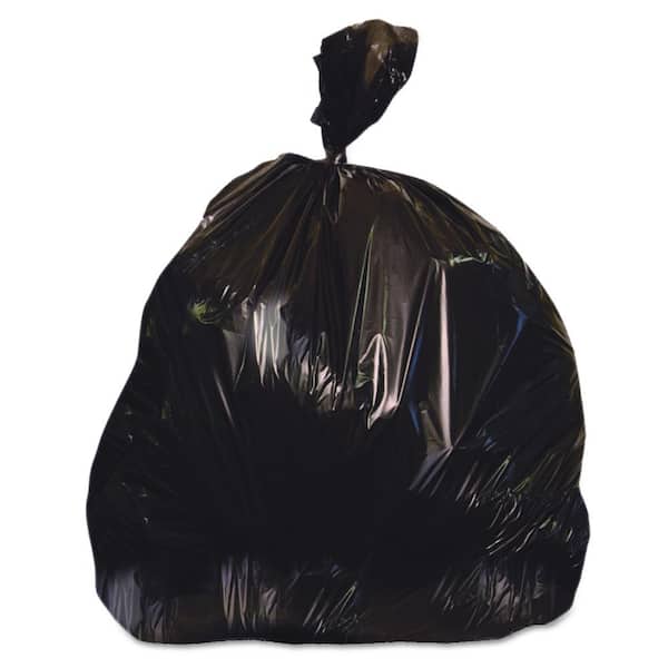 Heritage 38 in. x 58 in. 60 Gal. 1.25 mil Black Linear Low-Density Trash Can Liners (100/Carton)