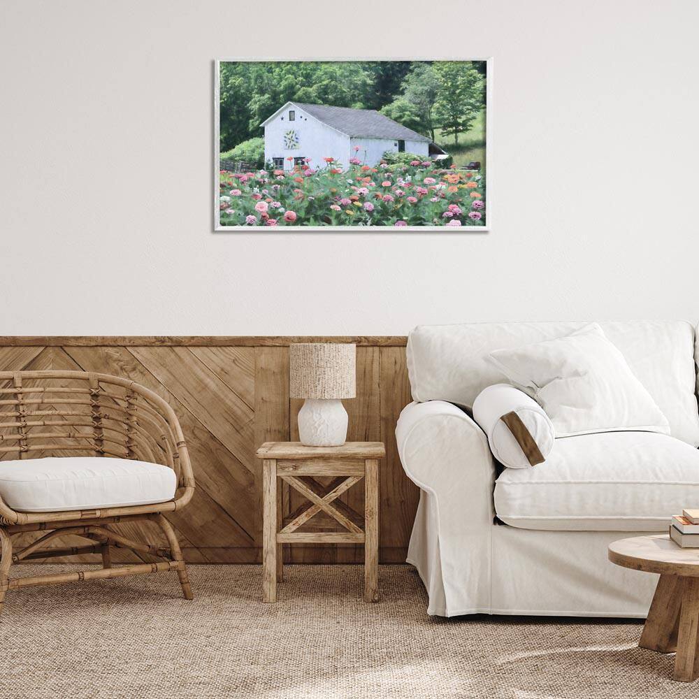 Countryside House in Garden by Lori Deiter White Framed Nature Giclee Art Print 20 in. x 30 in. price history on PriceWatchPro