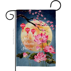 13 in. x 18.5 in. Mid Autumn Festival Garden Flag Double-Sided Fall Decorative Vertical Flags