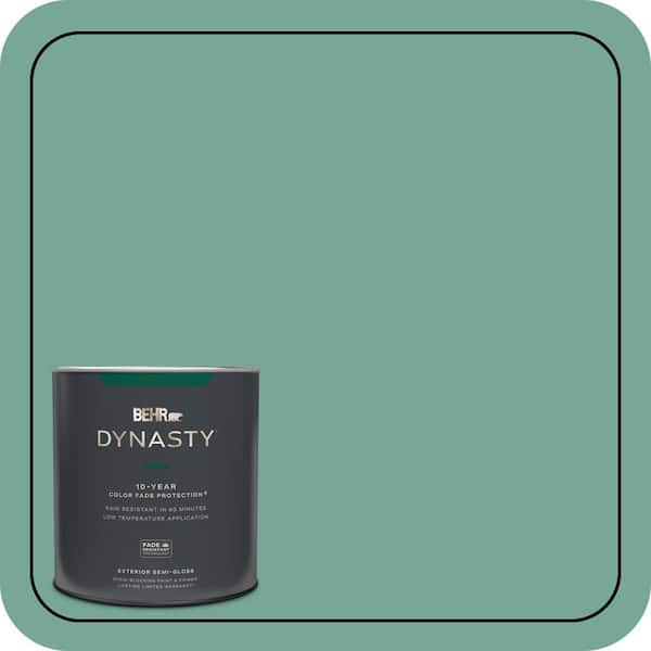 BEHR DYNASTY 1 qt. #MQ6-38 Patina Semi-Gloss Enamel Exterior Stain-Blocking Paint & Primer