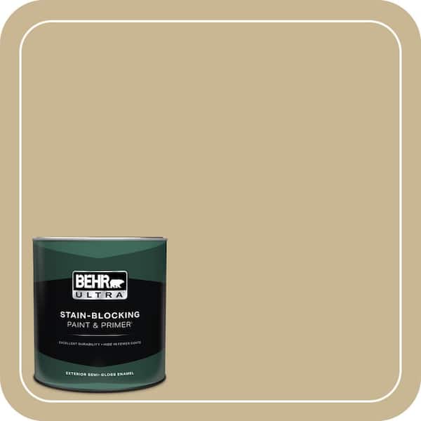 BEHR ULTRA 1 qt. #MQ2-30 Spring Wheat Semi-Gloss Enamel Exterior Paint & Primer