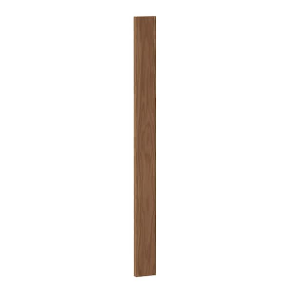 Hampton Bay Sinclair 3 in. W x 0.75 in. D x 36 in. H Wall Filler in Shaker Saddle Oak