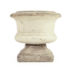 Distressed White and Grey Vase (6160L A25A)