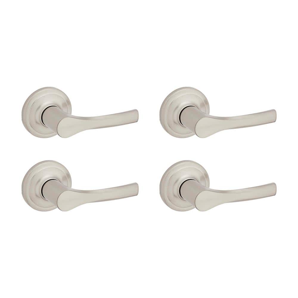 Henley Satin Nickel Hall/Closet Door Handle 4-Pack price history on PriceWatchPro