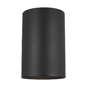 Outdoor Cylinders 1-Light Black Outdoor Wall Lantern