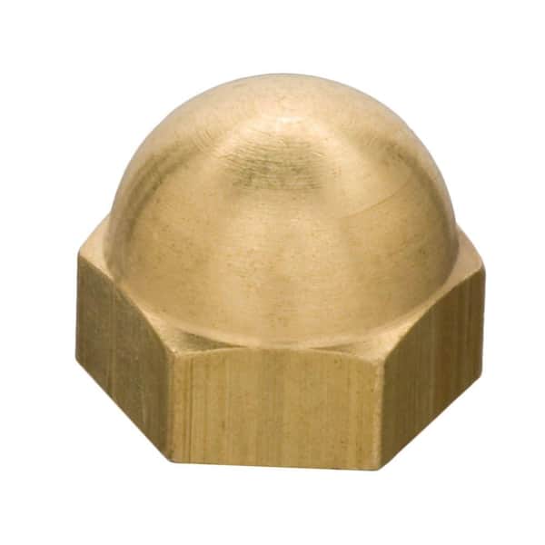 Everbilt #10-32 Solid-Brass Fine Nut Cap