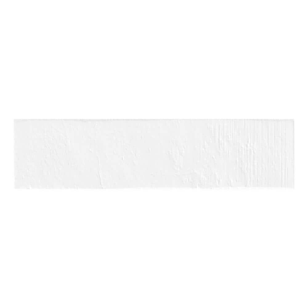 Encore White 3 in. x 12 in. Subway Herringbone Textured Matte Ceramic Wall Tile Sample price history on PriceWatchPro