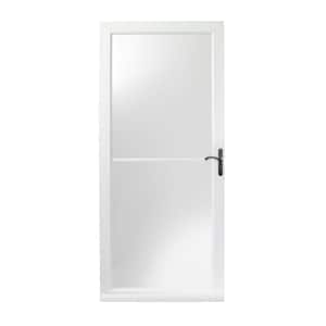 3000 Series 36 in. x 80 in. White Right-Hand Retractable Storm Door with ORB Hardware