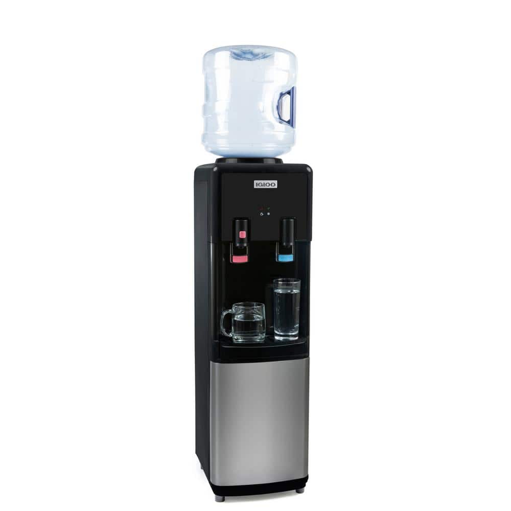 Igloo Black Stainless Steel Hot and Cold Water Dispenser