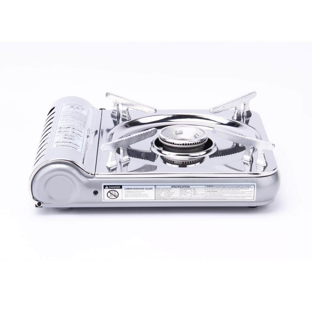 8000 BTU Stainless Steel Butane Gas Single Burner Stove