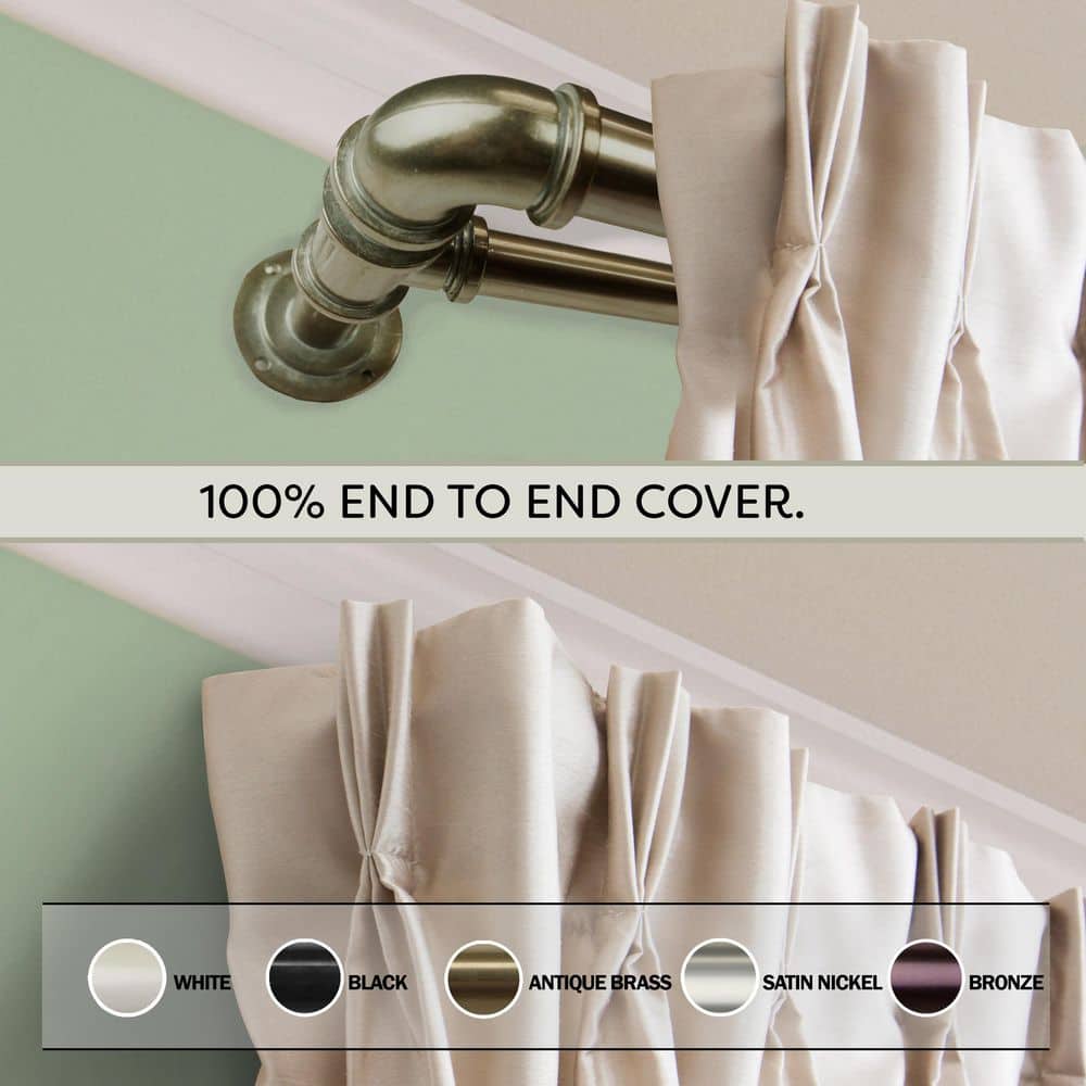 1 inch Pipe Double Blackout Curtain Rod 120-170 inch-Antique Brass (3pcs) price history on PriceWatchPro