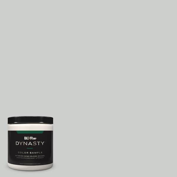 BEHR DYNASTY 8 oz. #N460-2 Planetary Silver Semi-Gloss Enamel Stain-Blocking Interior/Exterior Paint & Primer Sample