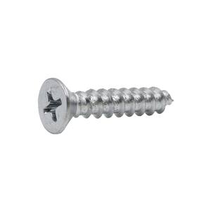 #10 x 1 in. Phillips Flat Head Zinc Plated Sheet Metal Screw (50-Pack)