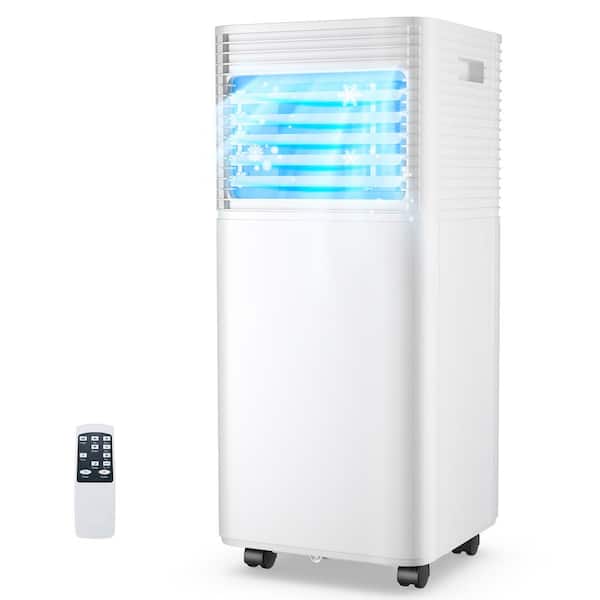 Costway 6,000 BTU Portable Air Conditioner Cools 350 Sq. Ft. with Dehumidifier, Fan Mode and Remote in Black