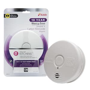 10-Year Worry Free Smoke & Carbon Monoxide Detector, Lithium Battery Powered, Fire Alarm & CO Detector, 3-Pack