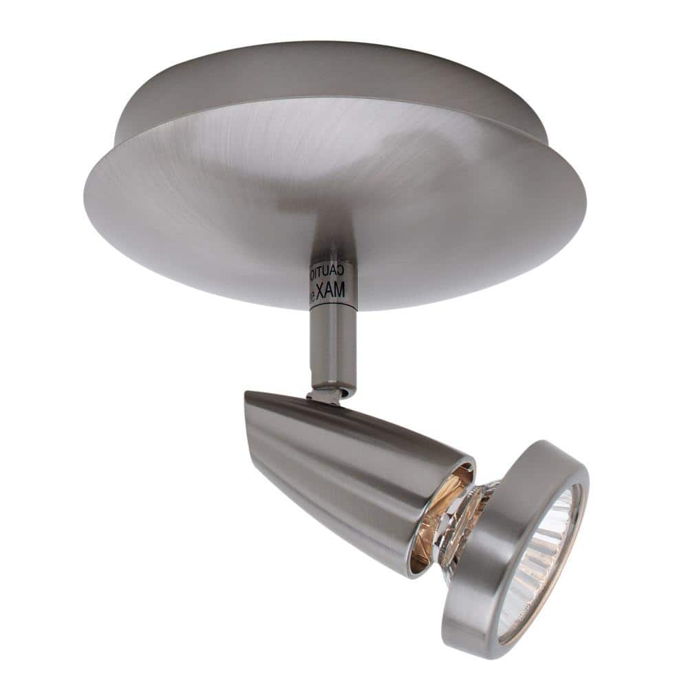Mirage 1-Light Brushed Steel Swivel Spotlight