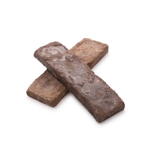 7.625 in. x 2.25 in. x 0.625 in. Chestnut Thin Brick Singles - Flats (Box of 42)