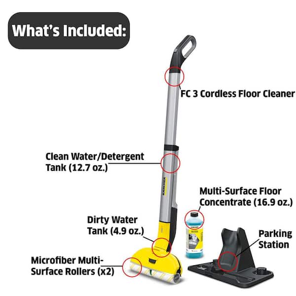 Cordless Rechargeable Mopping Floor Cleaner Wet Electric Vacuum Sweeper  Wireless Wet and Dry Floor Scrubber