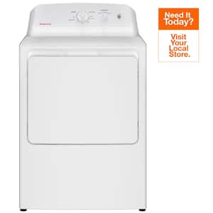 6.2 cu. ft. vented Electric Dryer in White with Auto Dry