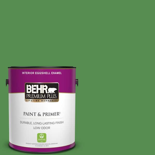BEHR PREMIUM PLUS 1 gal. #M390-6 Belfast Eggshell Enamel Low Odor Interior Paint & Primer